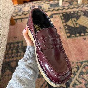 Clarks Originals Deep Burgundy Patent Leather Loafer